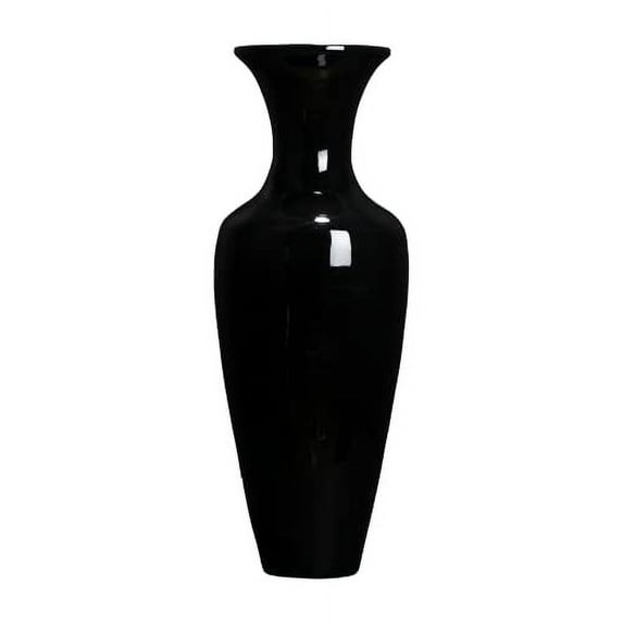 Green Floral Crafts 36" Tall Classic Bamboo Floor Vase Handmade for Dried Flowers Branches Fillers Elegant Look for Any Dining Room, Living Room, Or Office (Black)