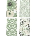 thumbnail image 1 of Green Floral Leaves Boho Kitchen Towels Dish Towels, 18x26 Inch Seasonal Spring Summer Decoration Hand Towels Set of 4, 1 of 6
