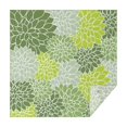 thumbnail image 1 of Green Floral and Petal Pattern Square Tablecloth,Waterproof Square Table Cover,Wipeable Spillproof Washable Table Cover for Home Kitchen Party Decor 42"X42"(107x107cm), 1 of 6