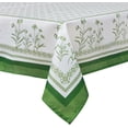 thumbnail image 1 of Green Floral Plaid Tablecloth 60×84 inch Spring Summer, Waterproof Rectangular Table Cloth Washable, Stain Resistant Cloth Table Cover for Party Picnic Dinner Decor (Green Floral Plaid), 1 of 6