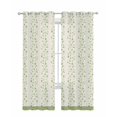 thumbnail image 1 of Green Floral Sheer Curtains 84 Inch Length 2 Panels Set for Living Room/Bedroom, Spring Flowers Kitchen Curtains with Grommet Semi-Sheer Curtains Drapes Voile Window Treatments 52"x84"x2, 1 of 7