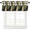 thumbnail image 1 of Green Floral Spring Valances for Windows Farmhouse Kitchen Curtains Valances Rod Pocket Valance Curtains for Kitchen Windows Modern Abstract Blooms Botanical Window Valances for Bathroom 42"x18", 1 of 6