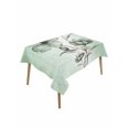 thumbnail image 1 of Green Floral Table Cloth, Country Rustic Ombre Painting Art Watercolor Waterproof Tablecloth for Rectangle Tables, Reusable Washable Fabric Table Cover for Restaurant Kitchen Dining Tables 60"x84", 1 of 6