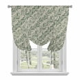thumbnail image 1 of Green Floral Tie Up Curtains for Windows, Adjustable Balloon Window Shades, Spring Flowers Pattern Botanical Vintage Kitchen Window Treatments Farmhouse Short Curtains with Rod Pocket 42"x45", 1 of 8