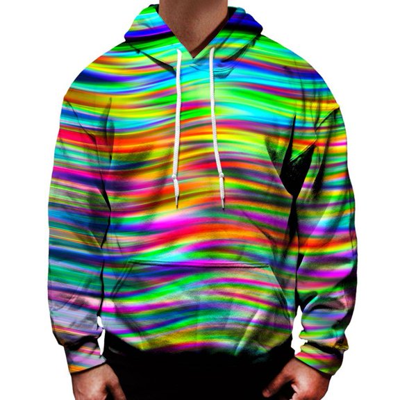 Green Flow All Over Print Unisex Tee Sweatshirt Hoodie