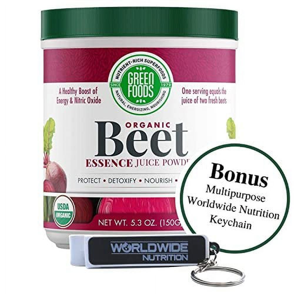 Green Foods Organic Beet Essence Juice Powder Nitric Oxide Super