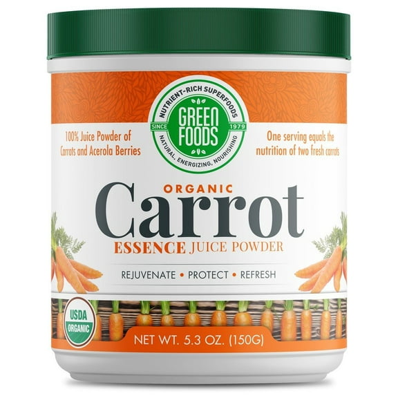 Green Foods Organic Carrot Essence 5.3 oz Powder