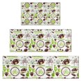 thumbnail image 1 of Green Football Monogram Pattern Kitchen Rugs Sets Of 3,Kitchen Runner Rugs Non Skid Washable,Decorative Kitchen Floor Mats for Kitchen,Sink,Laundry,17"x30"+ 17"x47" + 17"x59", 1 of 6