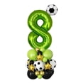 thumbnail image 1 of Green Football Number 8 Foil Balloon for Themed Birthday Sports Party Decor, 1 of 5