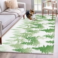 thumbnail image 1 of Green Forest Area Rug 4x6 FT, Non Slip Kids Room Carpet, Contemporary Silhouette Abstract Art Washable Soft Floor Carpet Non-Shedding Throw Rug for Dorm Kitchen Study Room Home Office Bedside, 1 of 9