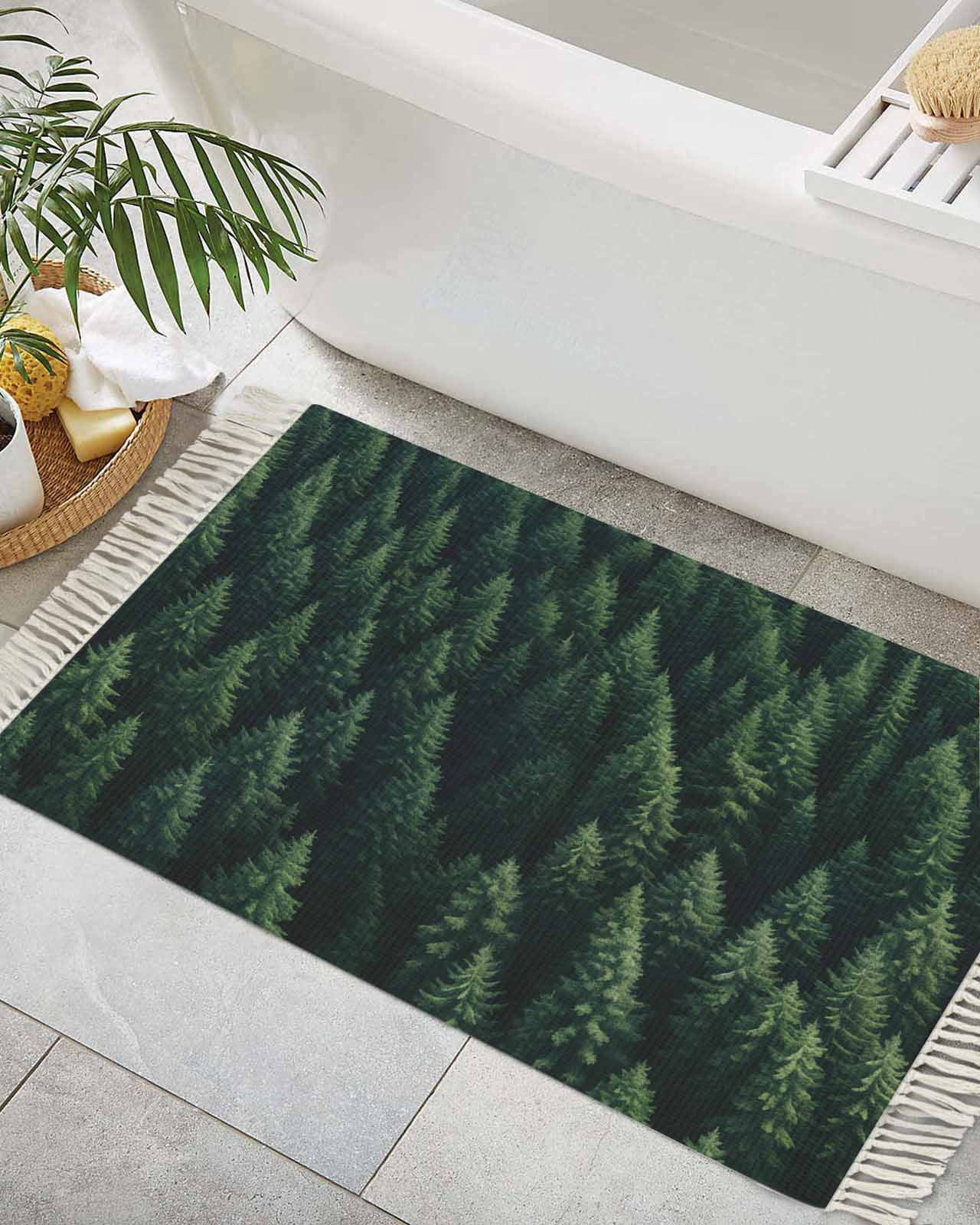 Forest Green Bath Rugsnull