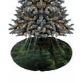 thumbnail image 1 of Green Forest Christmas Tree Skirt 48 Inches Large Christmas Skirt Tree, Mysterious Primitive Forest Pine Tree Tree Skirt Christmas Decorations for Fireplace Party Holidays Indoor Outdoor, 1 of 7
