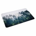 thumbnail image 1 of Green Forest Doormat Outdoor Entrance 20"x31.5", Natural Landscape Modern Abstract Art Absorb Moisture Dirt Door Mats, Non-Slip Rubber Backing Floor Mats Indoor, Low-Profile Front Door Rugs, 1 of 9