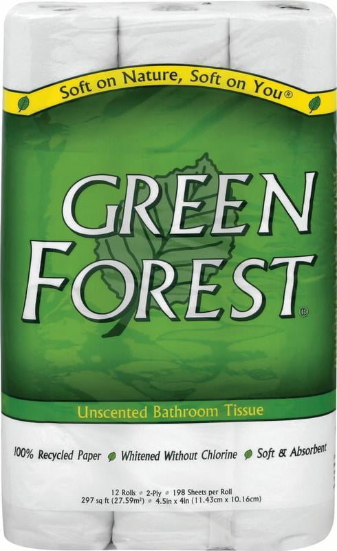 Green Forest Toilet Paper, 12 Rolls - Walmart.com