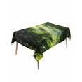 thumbnail image 1 of Green Forest Table Cloth, Waterproof Tablecloth for Rectangle Tables, Nature Spring Scenic Woodland Reusable Washable Fabric Table Cover for Restaurant Kitchen Dining Tables 54"x108", 1 of 9
