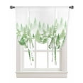 thumbnail image 1 of Green Forest Tie Up Curtains for Kitchen Bathroom Bedroom Windows 45 Inch Length, Modern Abstract Silhouette Art Balloon Drape Curtains Shade Rod Pocket Drapery Curtain Panel, 42"x54", 1 of 7