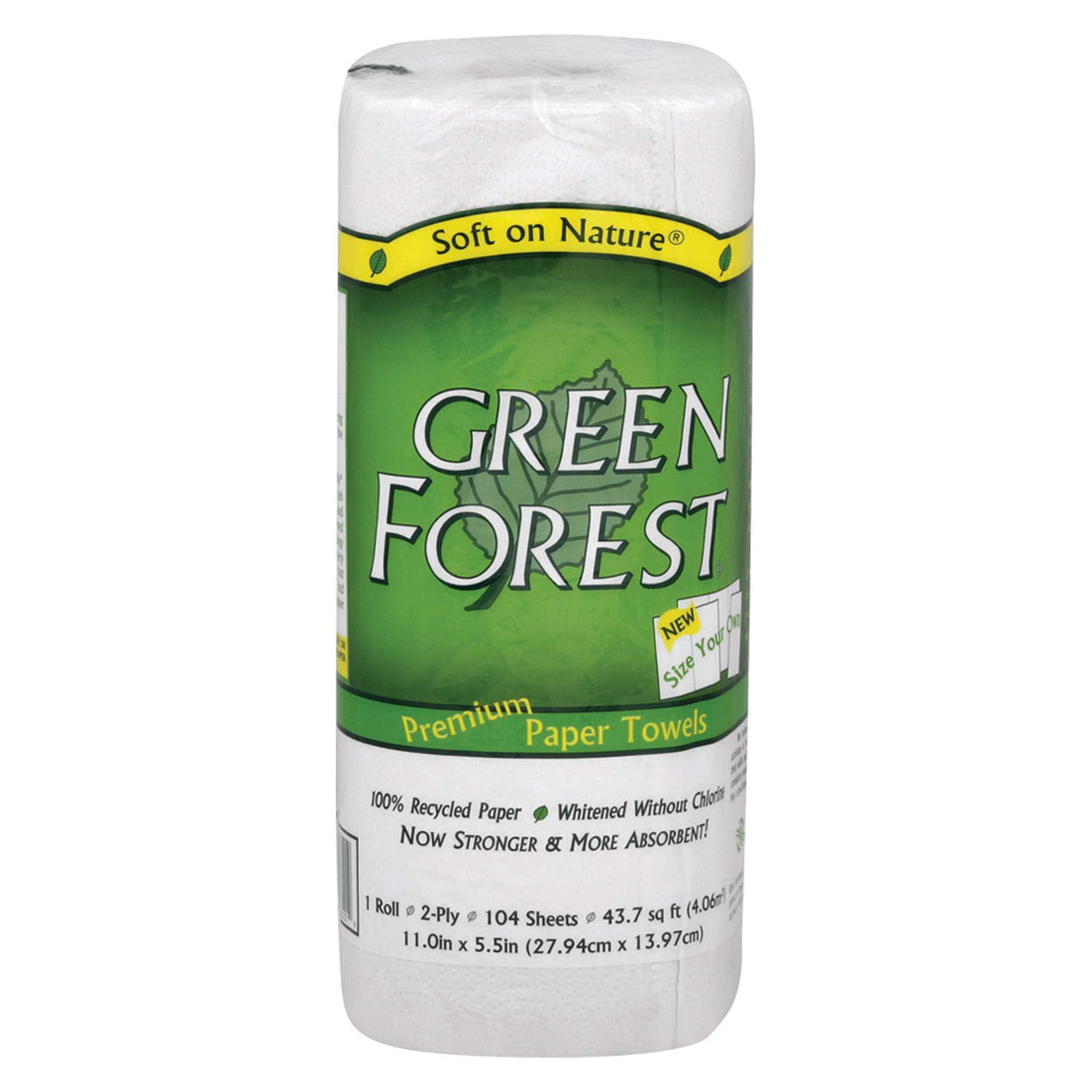 Green Forest White Paper Towels 104 Ct 1 Ea (Pack Of 30)
