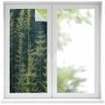 thumbnail image 1 of Green Forest Window Privacy Film, Pine Tree Summer Botanical Modern Art Static Cling UV Sun Blocking Heat Control Window Tint Day and Night, Non-Adhesive One Way Windows Privacy Cover 17.7''x39.3'', 1 of 7