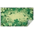 thumbnail image 1 of Green Four Leaf Clover Tablecloth Water Resistant Polyester Fabric Table Cloth for Kitchen Dining Holiday Dinner Stain-Resistant Table Covers Rectangle 60x102 Inch Wipeable Tabletop Cover, 1 of 6