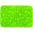 Green Four Leaf Clovers Door Mat Quick Dry Shoe Scraper Stain and Fade