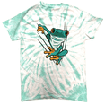 thumbnail image 1 of Green Frog Adult Tie Dye T-Shirt Cool Animal Tees Men Women Unisex, 1 of 2