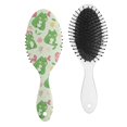 thumbnail image 1 of Green Frog Cartoon Detangling Hair Brush with Round-Tip Bristles for Women & Men - Gentle Anti-Frizz Paddle Brush for Wet/Dry Hair, 1 of 5