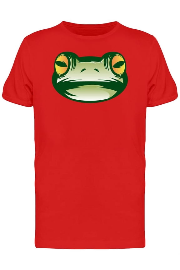 Green Frog Face Logo T-Shirt Men -Image by Shutterstock, Male Large