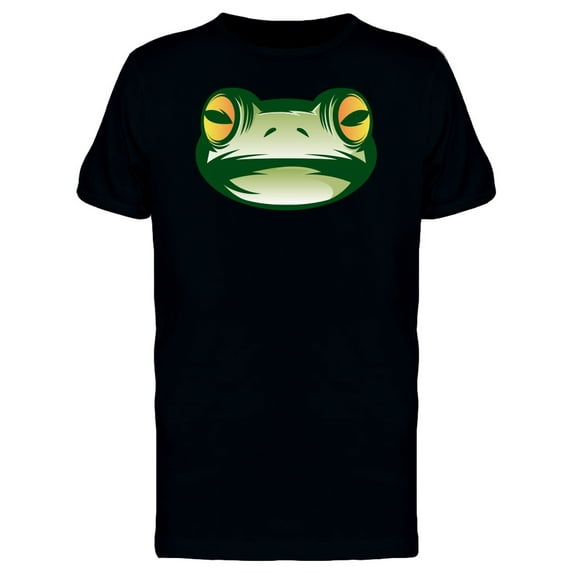 Green Frog Face Logo T-Shirt Men -Image by Shutterstock, Male Medium