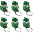 thumbnail image 1 of Green Frog Keychain with Sound Rechargeable Croaking Keyboard Clicker Fidget Toys Stress Relief Noise Maker Animal Keycaps for Adults Kids Funny Gifts 6 Packs, 1 of 6