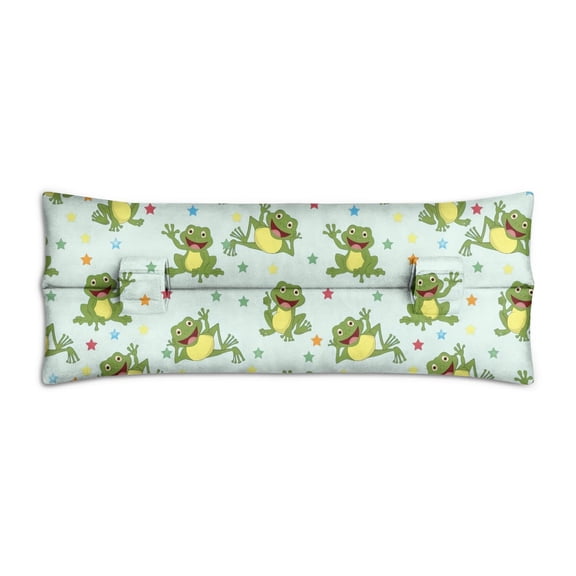 Green Frog & Mushroom Seatbelt Cushion for Surgery Recovery - Soft Mastectomy Heart Surgery Comfort Pillow with Pressure Relief (Cartoon Flower Pattern)