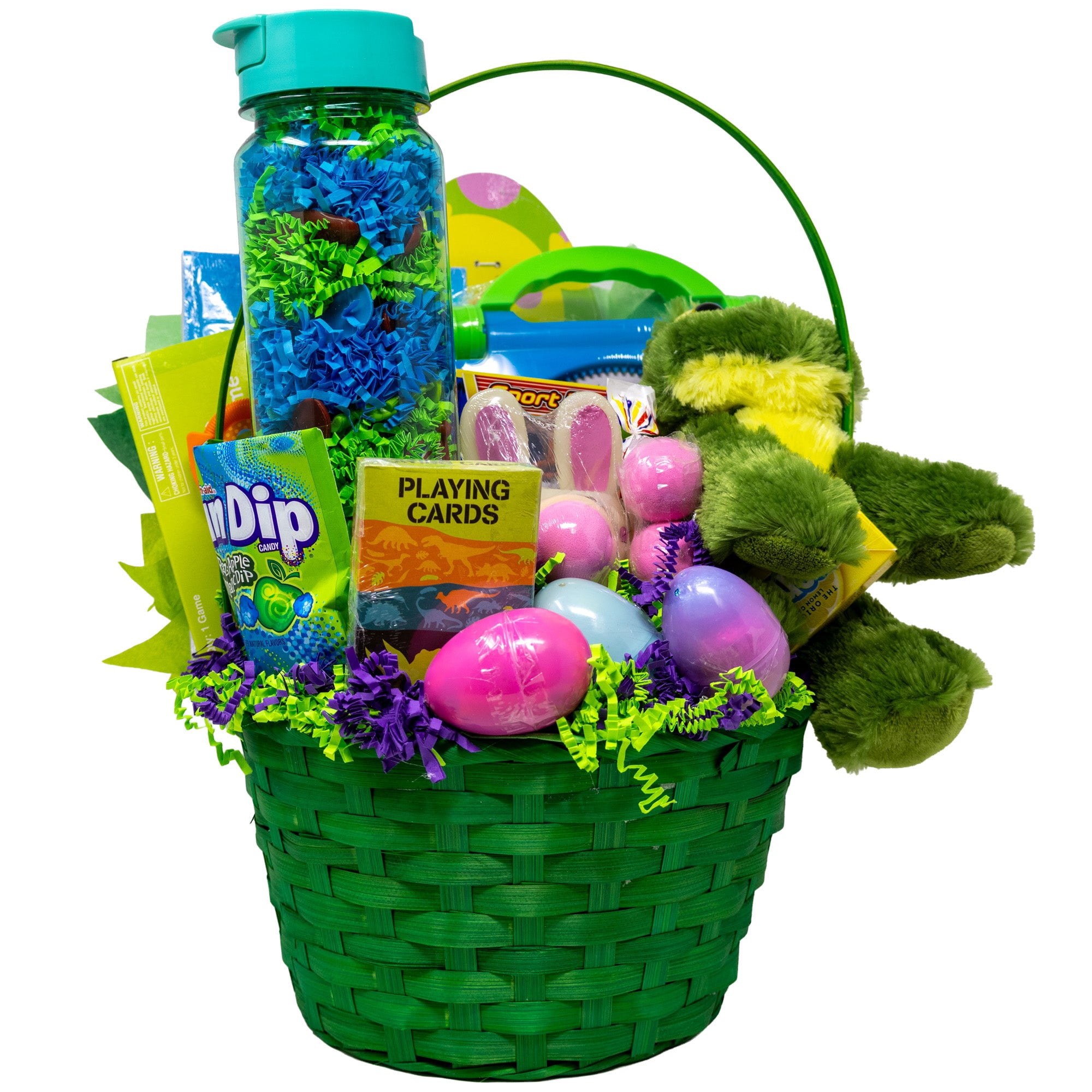 Green Frog  Prefilled Easter Basket | Easter Gifts for Kids | Toys and Treats from the Easter Bunny