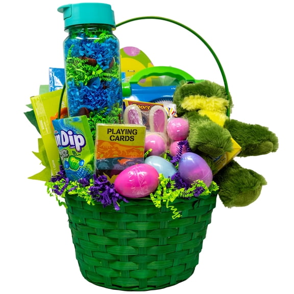 Green Frog Prefilled Easter Basket | Easter Gifts for Kids | Toys and Treats from the Easter Bunny