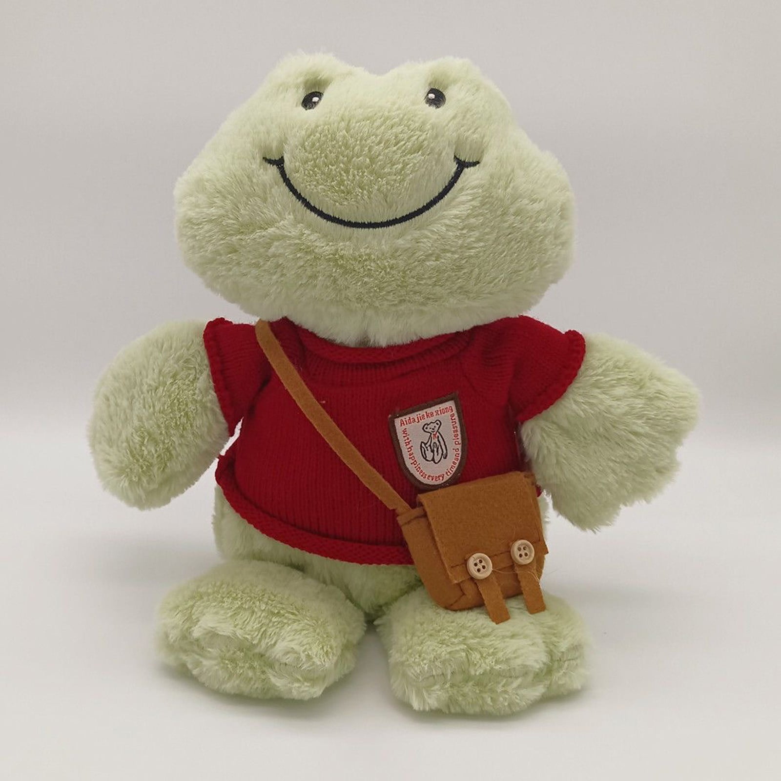 Green Frog Toys Plush Velvet Frog Stuffed Animal Soft Cuddly Perfect ...