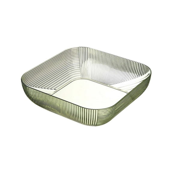 Green Fruit Tray Living Room Household High Value Tea Table Fruit Tray Style High Grade Snacks Candy Tray Dried Fruit Tray Plastic Serving Tray For Party Dining Table Decor Modern Home Kit