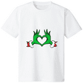 thumbnail image 1 of Green Funny Finger Love Pattern Printed T-shirt 3508105_white, 1 of 3
