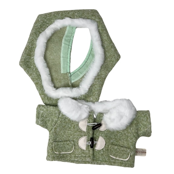 Green Fuzzy Coat & Hat Set for 37cm (14.5") Collectable Dolls