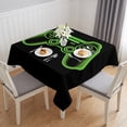 thumbnail image 1 of Green Game Controller Table Cloth Waterproof Tablecloths, Modern Art Gaming Handheld Black Tablecloth Dining Table Cover for Kitchen Party Tabletop Outdoor, Square Tablecloth 60x60 Inch, 1 of 9