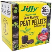 Green Garden 2PK Jiffy Pellet Pack Refill 36 Convenient Refills Works As A Refill To