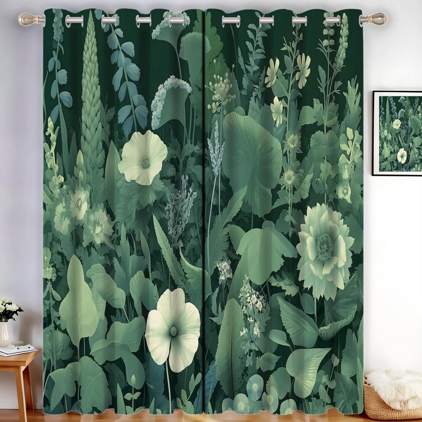 Green Garden Blackout Curtains For Bedroom Wild Hydrangea Black Out green-garden-blackout-curtains-for-bedroom-wild-hydrangea-black-out