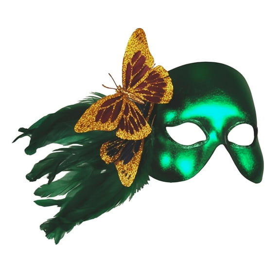 Green Garden Butterfly Mask Costume Accessory