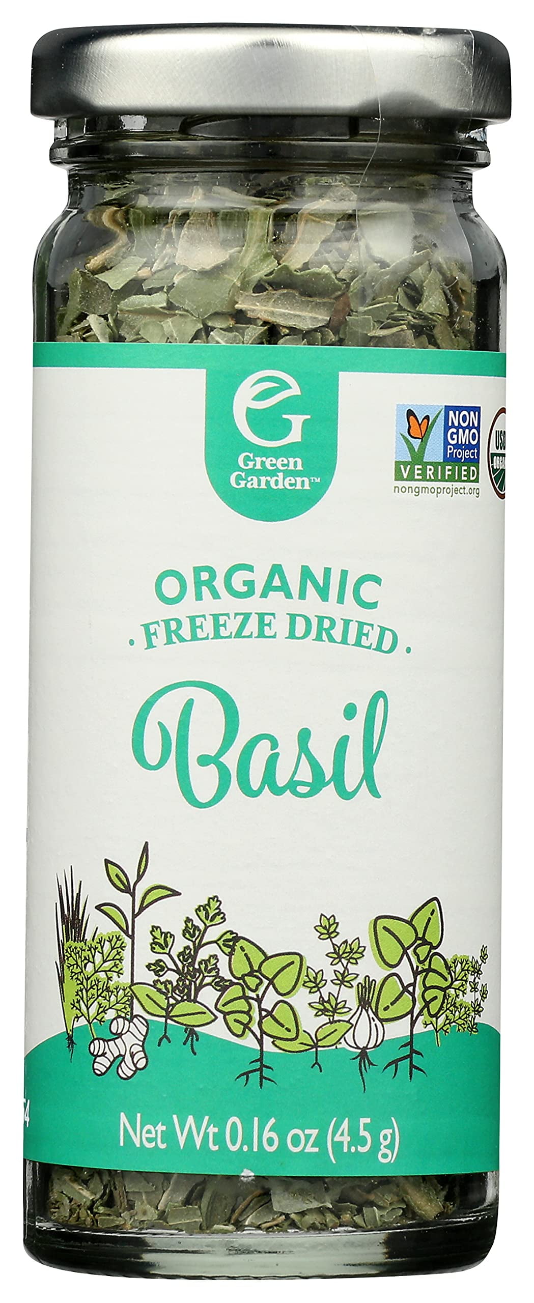 Green Garden FreezeDried Organic MSF2 Basil Dried Basil Organic