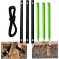 thumbnail image 1 of Green Garden Plant Support Anchor Kit, for Young Trees, Green, Tree Support Kit - Easy To Use Young Tree Stakes, 12 Inch, for Garden, Stable and Practical, Protects From Wind, 1 Set, Kingtowag, 1 of 7