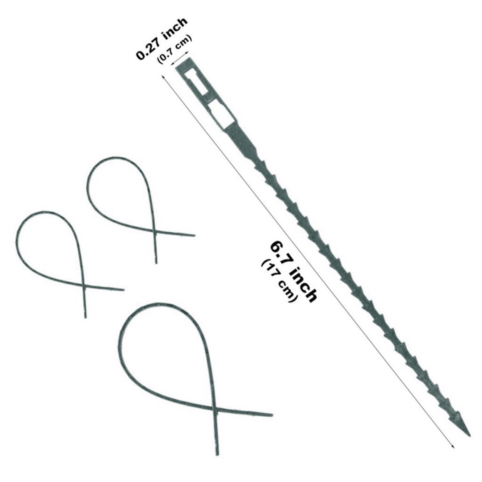 WhimzyCove Garden Plant Ties & Labels Kit U2013 150 Labels, 200