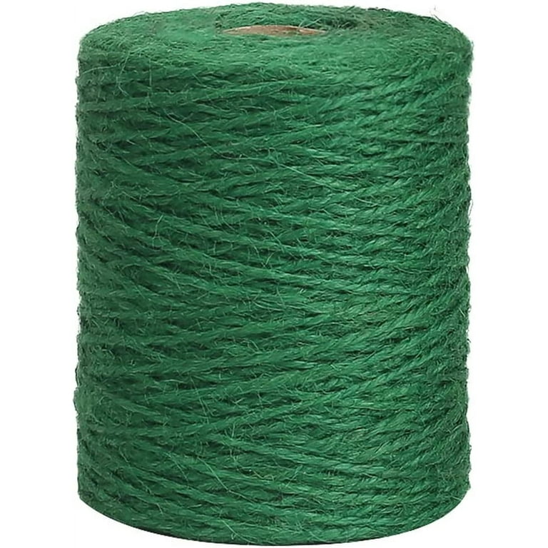 Green Garden Twine, 656 Feet 2mm Natural Jute Twine String for Climbing  Plants, Tomatoes, Floristry, Gift Wrapping, Crafts 