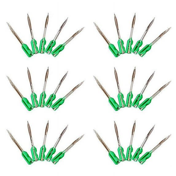 Green Garment Tagging Steel Needles (30 PCs)