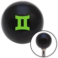 thumbnail image 1 of Green Gemini Black Shift Knob with M16 x 1.5 Insert Shifter Auto Manual Custom Brody, 1 of 1