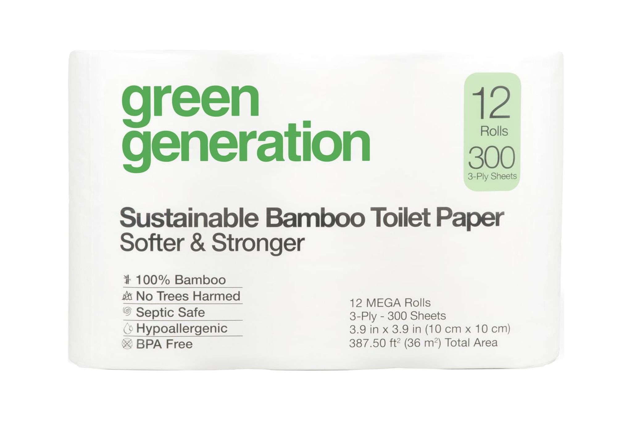 Boardwalk TwoPly Toilet Tissue, Septic Safe, White, 4.5 x 3, 500