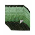thumbnail image 1 of Green Geometric Cloth Napkins Set of 8 Reusable Dinner Napkins, Ombre Modern Abstract Art Cocktail Napkin Washable Table Napkins for Wedding/Holiday Party/Baby Shower 20"x20", 1 of 7