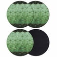 thumbnail image 1 of Green Geometric Coasters Set of 4, Absorbent Coasters for Drinks, Ombre Modern Abstract Art Coaster for Desk Coffee Table Protection, Home Decor House Warming Gifts 4", 1 of 8