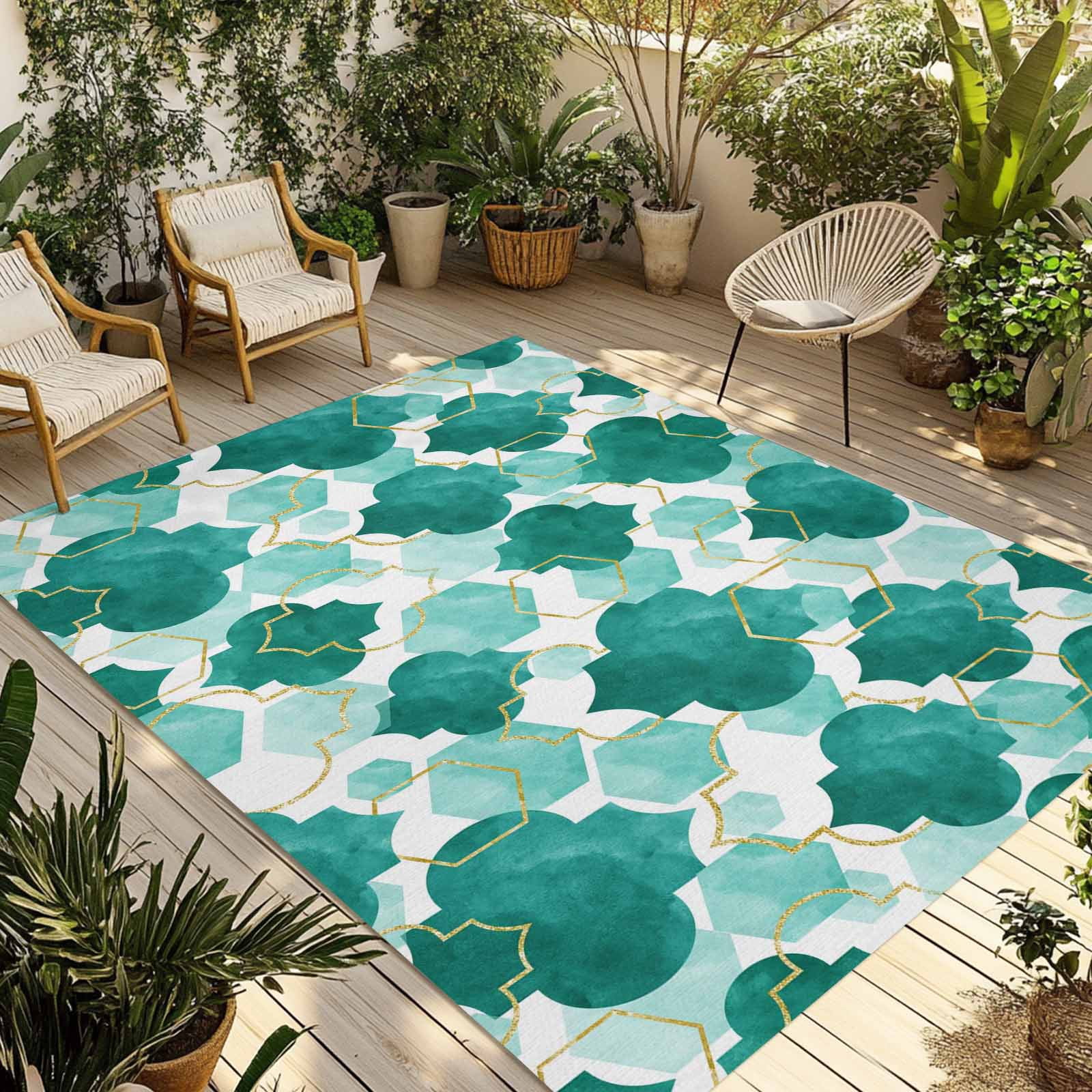 Green-Geometric-Moroccan-